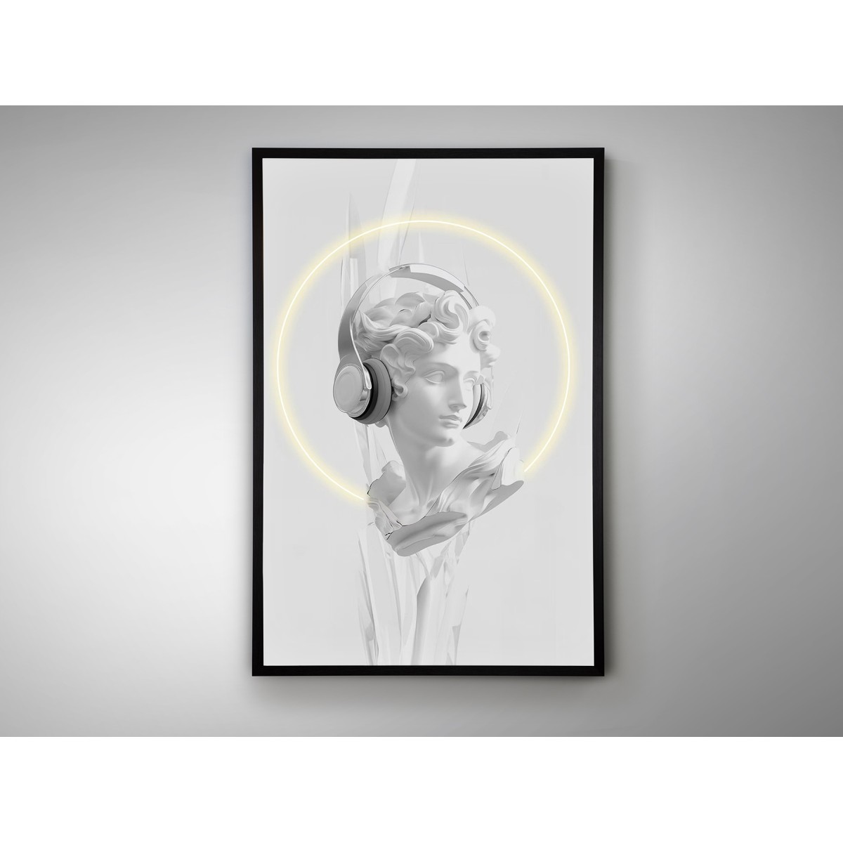 Картина Busto белый LED 80X120
