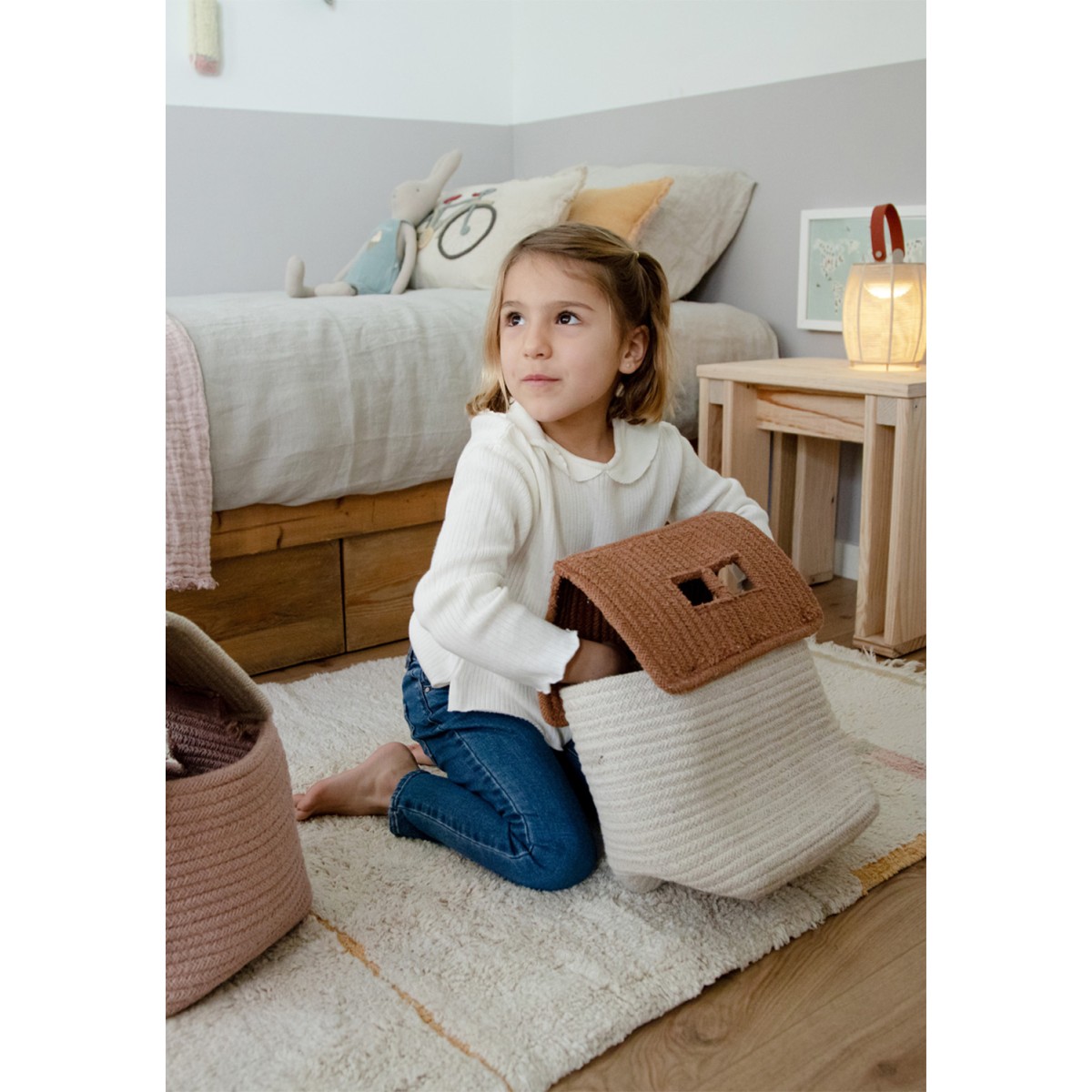 Корзина Домик тофи 22*22*34