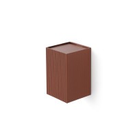 LUNE Терракотовый квадратный настенный светильник с рифлением 1xGU10