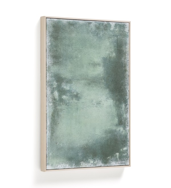 Абстрактная картина Selnar зеленая 60 x 90 см