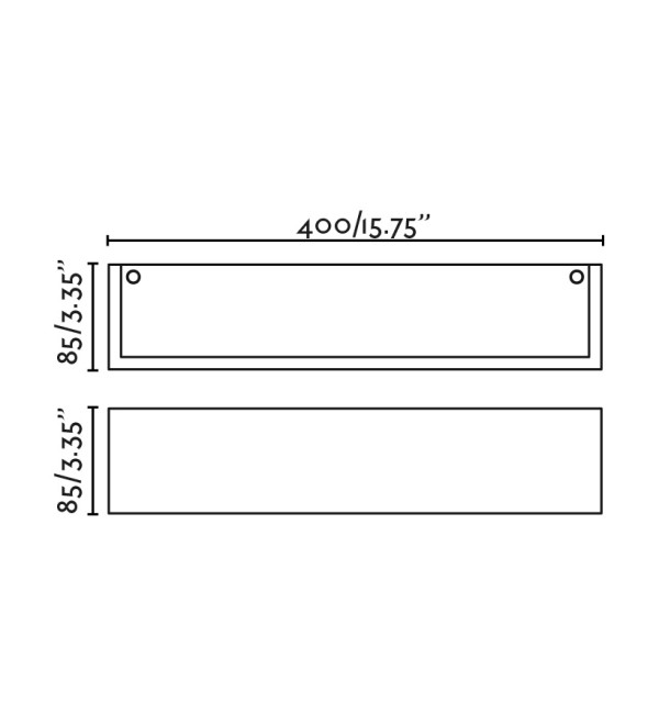 MILO Настенный светильник белый 2xE14 400mm