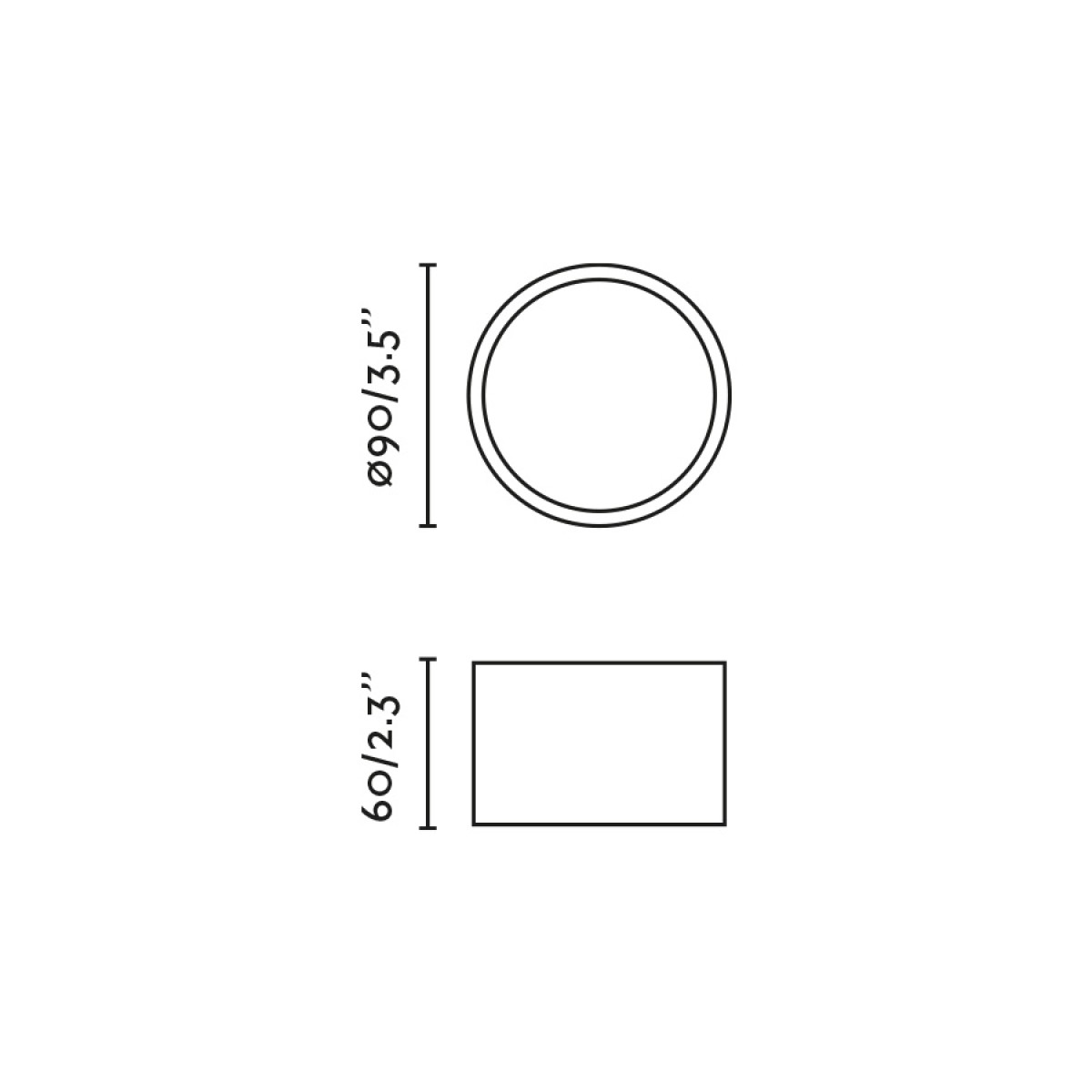 MIZU Потолочный светильник белый/белый LED 8W 2700K