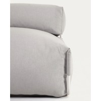Square пуф-шезлонг со спинкой 165x101см, светло-серый, для садового модульного дивана