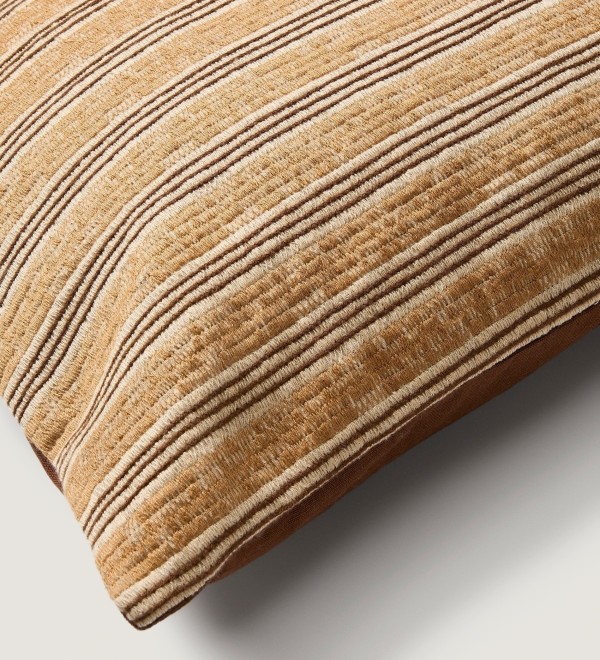 Чехол на подушку Tavina из 100% хлопка с коричневой вышивкой 50 x 50 см