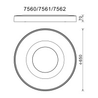 Потолочный светильник MANTRA COIN 7562