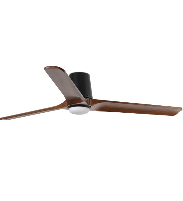 Потолочный вентилятор HEYWOOD TUB L Ш1320mm черный/орех 3P LED 10W CCT