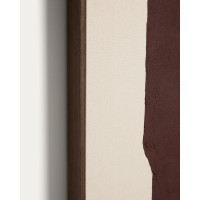 Абстрактная картина ручной работы Irden, бордовый цвет, 120 x 200 см