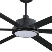 Потолочный вентилятор ROTTERDAM 30 XXL Ш3000MM черный 6P 32W LED 3000K