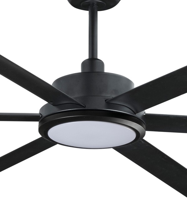Потолочный вентилятор ROTTERDAM 30 XXL Ш3000MM черный 6P 32W LED 3000K