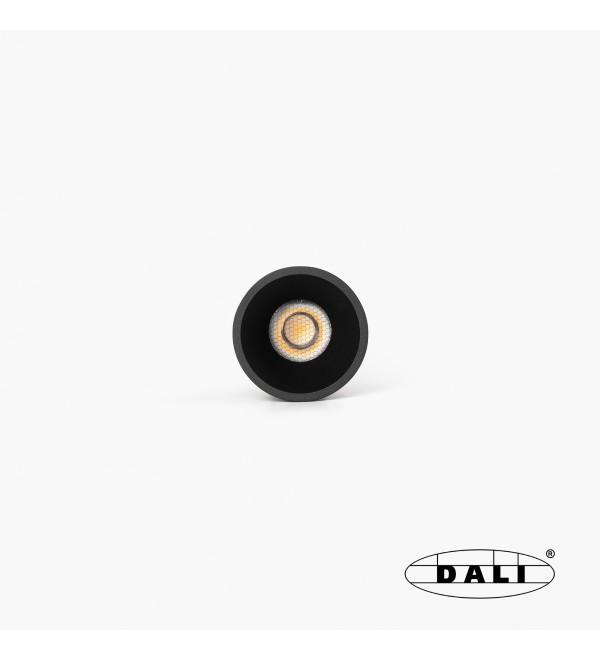 Tulipa Черный встраиваемый даунлайт 10W 36° 3000K CRI90 DALI