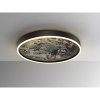 Потолочный светильник Stone CCT- черный LED 60D