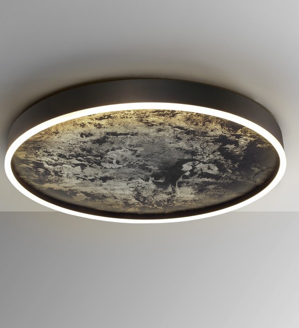 Потолочный светильник Stone CCT- черный LED 60D