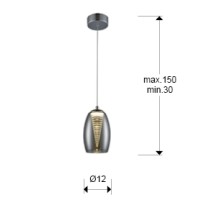 Подвесной светильник Nebula 1L LED хром