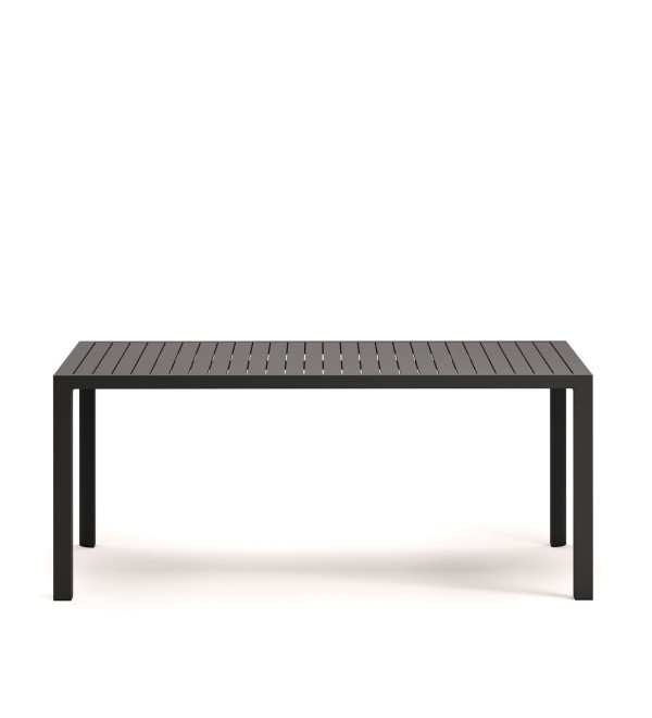 Culip Алюминиевый уличный стол с порошковым покрытием серого цвета 180 x 90 см