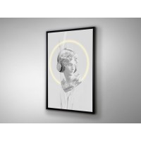 Картина Busto белый LED 80X120
