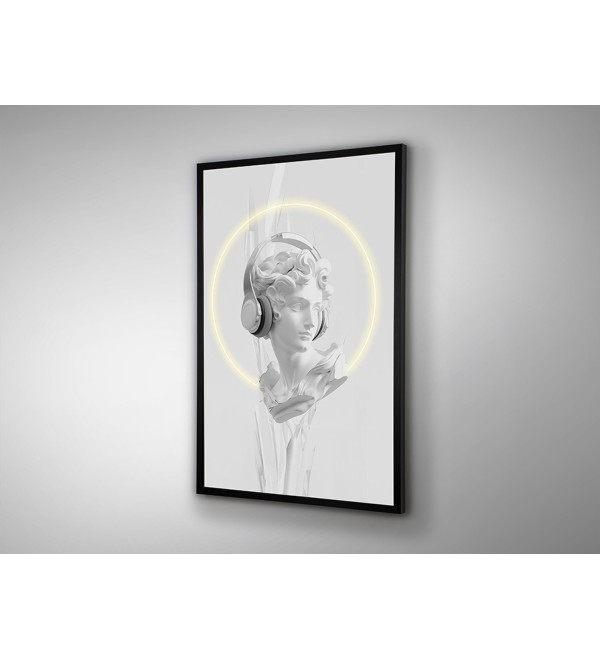 Картина Busto белый LED 80X120