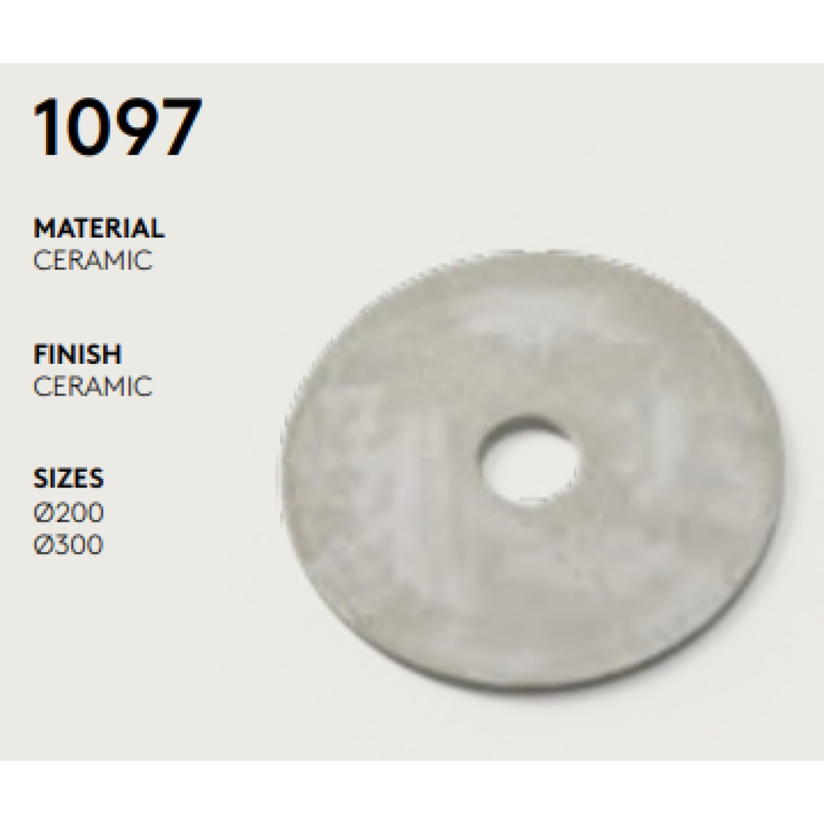 Подвесной светильник Miro / керамический диск 1097/20