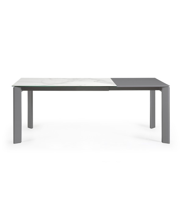 Стол Atta 140 (200) x90 антрацит, керамика