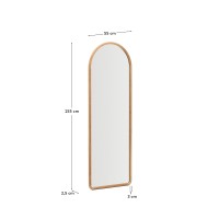 Зеркало Milsa в раме из тикового дерева 55 x 155см