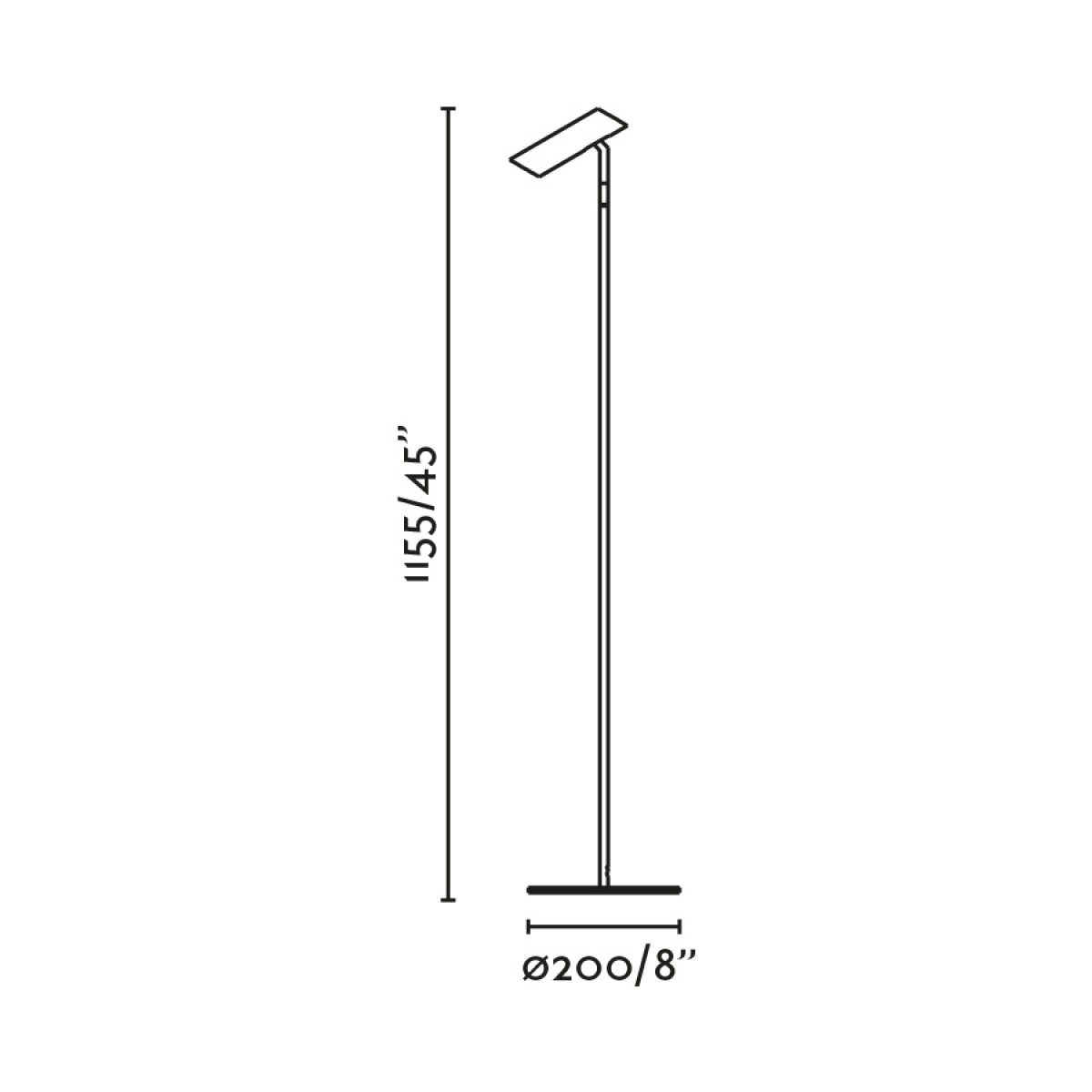 Торшер LEO White LED 3.5W 2700K