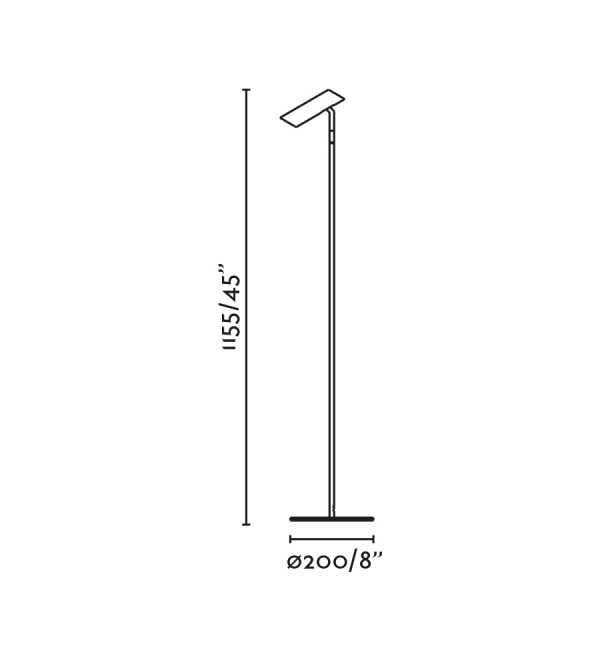 Торшер LEO White LED 3.5W 2700K