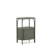 Тумба для ванной Arely из стали и зеленого лака 60 x 40 см