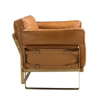 Кресло из кожи цвета Camel 5169 