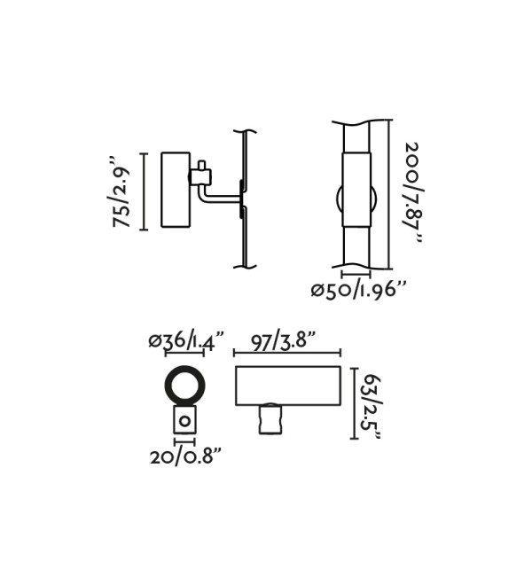 Ландшафтный светильник CLAP черный LED 6W 3000K 38° 24V