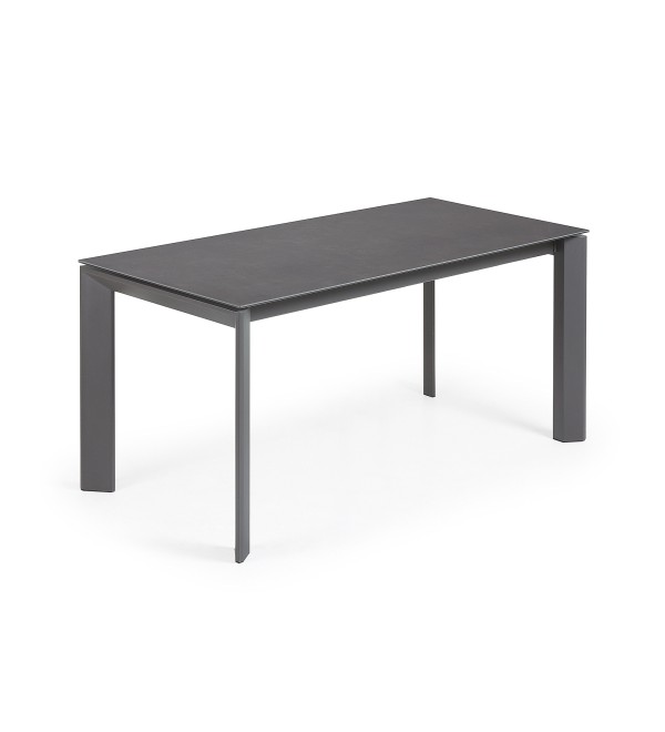 Стол Atta 160 (220) x90 графит керамический