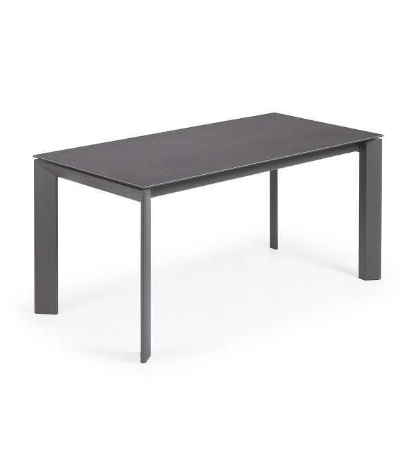 Стол Atta 160 (220) x90 графит керамический