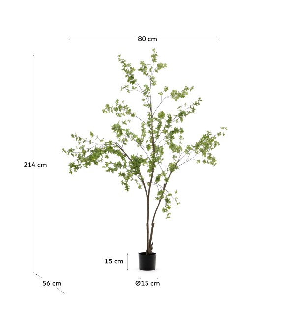 Enkianthus Искусственное дерево с черным горшком 214 см