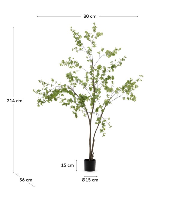 Enkianthus Искусственное дерево с черным горшком 214 см