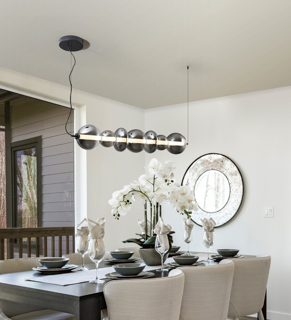 Gladis Люстра большая черно-дымчатый