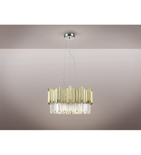 Люстра Tiara 6L хром-золотой