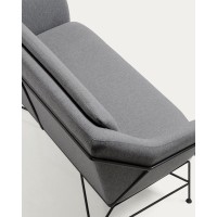 Диван Brida графитовый 128 см