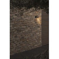Уличный настенный светильник CLAP черный LED 6W 3000K 38°