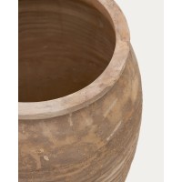 Llonga Набор из 2 терракотовых цветочных горшков с натуральной отделкой Ø 54/32 см