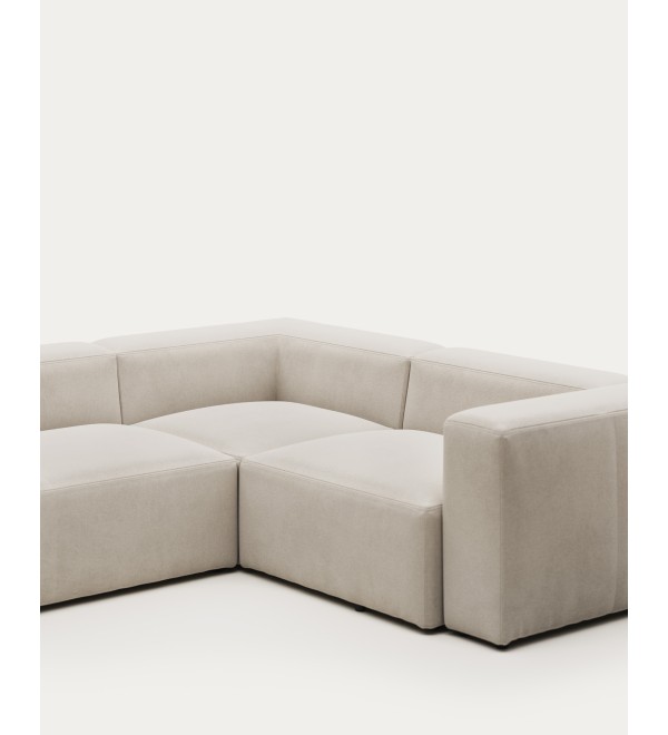 Угловой 4-х местный диван Blok 320 x 230 cm бежевый