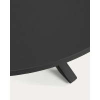 ARYA Круглый Ø 119 cm MDF стол со стальными черными ножками 