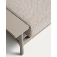 Трехместный уличный диван Vathi с левым шезлонгом цвета таупе, 250 x 159 см