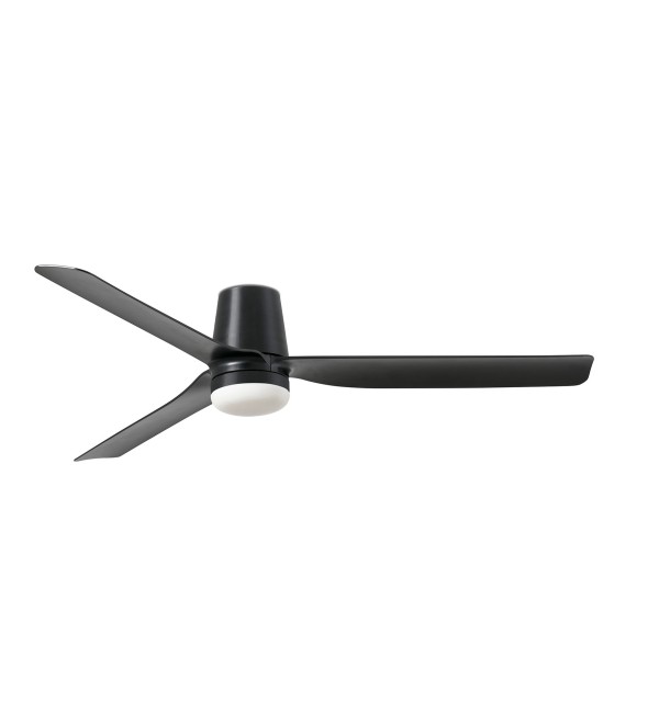 Потолочный вентилятор PUNT TUB M Ш1300MM черный 3 P черный LED 18W