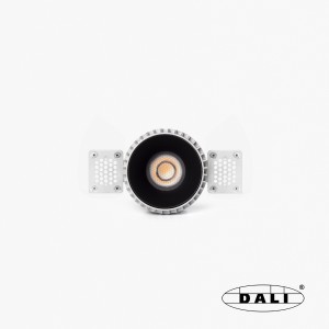 Tulipa Черный встраиваемый даунлайт без рамки 10W 15° 2700K CRI90 DALI