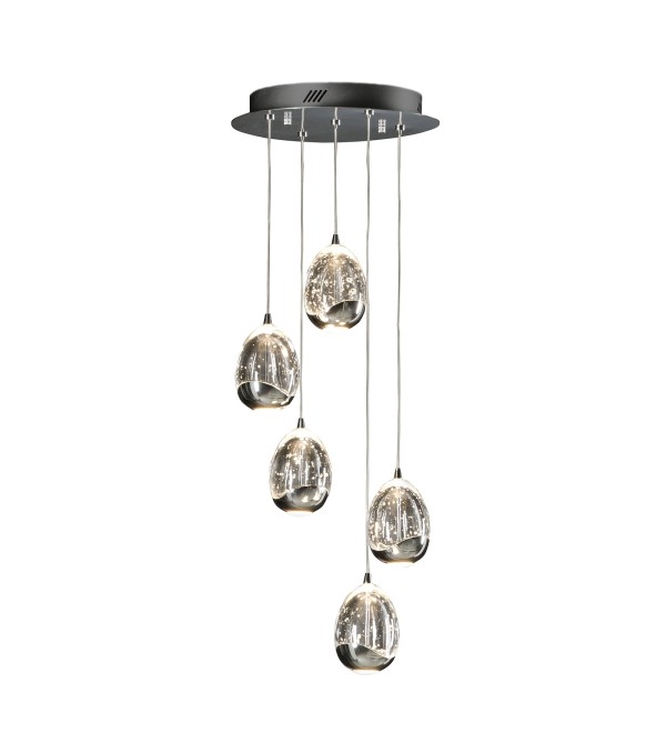 Подвесной светильник Rocio LED 5L Ø30 хром