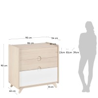Nunila комод из ясеневого шпона 90 x 90 см