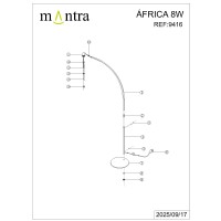 9416 Торшер MANTRA AFRICA