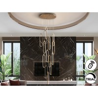 Люстра Colette 14L розовое золото DIM