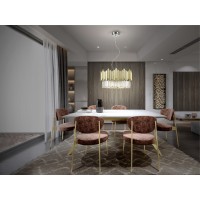 Люстра Tiara 6L хром-золотой