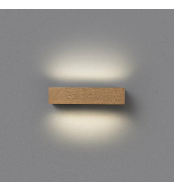 Уличный настенный светильник Doro-13 LED 2x6.5W 3000K дерево