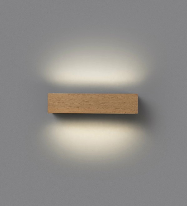 Уличный настенный светильник Doro-13 LED 2x6.5W 3000K дерево