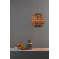 Подвесной светильник Tupai черный/ротанг